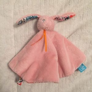 Manhattan Toy Bunny Rabbit Pink Hippity Hop Round Baby Security Blanket Lovey